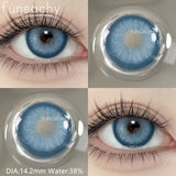 Qfdian  1pair Natural Color Contact Lenses for Eyes Blue Eye Lens Gray Lenses Fashion Korean Beauty Pupils Yearly Makeup Lens