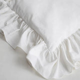 Qfdian Ruffles Chair Cushion Cover,100% Cotton Boho Chair Pad Slipcover Suitable for Living Room Dining Chair Pat, Stylish Seat