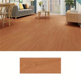 Qfdian  20PCS 40x15cm 3D Self-adhesive floor sticker Thicken Wood Grain Floor Wallpaper 3d Wall Sticker Waterproof room wear-resistant