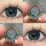 YIMEIXI 2pcs/Pair Korean Color Contact Lenses For Eyes Myopia Lenses Fashion Natural Beauty Pupil Student Cosmetic Contact Lens