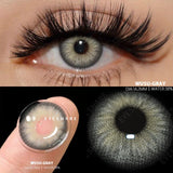 Qfdian 1 Pair New Colored Contact Lenses Fashion Green Eyes Lenses Natural Blue Lenses Gray Contacts Fast Delivery Yearly Lens