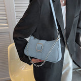 Qfdian Small Design Jeans Bag Women's New Cross-Shoulder Bag Shoulder Canvas Bag Crossbody Bags for Women CHAINS Сумка Женская