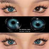 Qfdian 1 Pair Cosplay White Colored Contact Lenses Black Lenses Halloween Beauty Makeup Lens Vampire Red Lenses Anime Colorcon