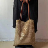 Qfdian High-capacity Vintage Y2k Aesthetic Shoulder Underarm Bag Grunge Embossing Women Handbags All Match Casual Streetwear Tote Bags