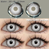 Qfdian 1 Pair Fashion Pink Cosplay Anime Lenses Color Contact Lenses for Eyes Cosmetics Purple Lenses Yearly Eye Contact Lens