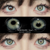 Qfdian  1 Pair Fashion Lenses Colored Contact Lenses for Eyes Beauty Green Eyes Lenses Natural  Brown Lens Grey Lens
