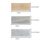 Qfdian  10Pcs 40x15cm PVC Floor Stickers Self-adhesive  Waterproof Thickened Wood Grain Floor  Foam  Living Room
