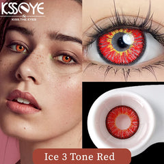 Qfdian 1 Pair Hot sales Color Contact Lenses with Diopter Myopia Eyes Cosplay Contacts Lens  Halloween Contact Lenses Makeup