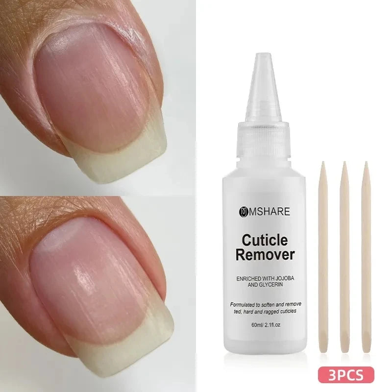 MSHARE Nail Cuticle Remover Removal Gel Cream 60ml Quickly Removes Cuticle Soften Dead Skin