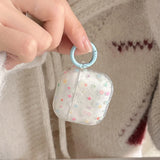 Qfdian Clear Shiny Star TPU Soft Silicone Protective Case For AiRpods 1 2 3 4 Pro 2 3nd Generation Wireless Bluetooth Earphone Cover