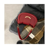Qfdian 2025 New Y2k Aesthetic Simple Fairy Underarm Bag Women Trendy All Match Top-Handle Bags Vintage Casual Fashion Shoulder Handbags