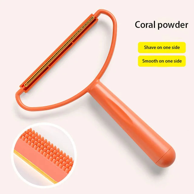 Qfdian Portable Manual Hair Removal Agent Carpet Wool Coat Clothes Shaver Brush Tool Depilatory Ball Knitting Plush Double-Sided Razor