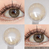 Qfdian NEW 1Pair Natural Colored Contact Lenses For Eyes Beauty pupillents Grey Pupils Brown Contacts New Cosmetic Eyes Makeup