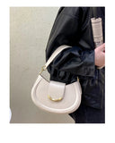Qfdian 2025 New Y2k Aesthetic Simple Fairy Underarm Bag Women Trendy All Match Top-Handle Bags Vintage Casual Fashion Shoulder Handbags