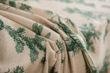 Qfdian American Tablecloth Green Pine Cotton Linen Printed Table Mat Dining Room Cloth Rectangular Kitchen Table Cover Cloth Non-Slip