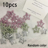 Qfdian  Colorful Star BB Trendy Hair Clips Shiny Cute Fashion Y2k Hair Accessories Barrette Women Simple Kawaii BB Clip Hair Volume Clip