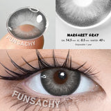 Qfdian  1 Pair Colored Contact Lenses Eye Color Lenses Natural Lenses Pupils Brown Blue Grey Fashion Lens Yearly Cosmetics Lens