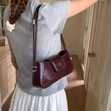 Qfdian Korean Y2k Aesthetic Fairy Women's Handbags Elegant All Match Luxury Design Crossbody Bag Fashion Chic Office Lady Shoulder Bags