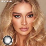 Qfdian  1 Pair Colored Contact Lenses for Eyes Green Beauty Pupils Brown Fashion Lenses High Quality Blue Eye Contacts Yearly