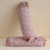 Qfdian 1Pc Floral Ruffles Yoga Cervical Pillow Pure Cotton Buckwheat Pillow Health Care Stick Pillow Cervical Physiotherapy Neck Pillow