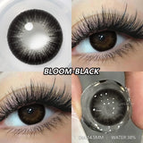 Qfdian  2pcs Blue Green Contact Lenses Yearly New Colored Lens Brown Natural Cosmetic Gray Big Eyes Korean Student Beauty Pupil
