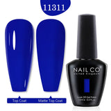 Qfdian  15ml UV Gel Nail Polish Semi Permanent Gel Varnish Enamel Brown Nail Gel Design Red Nails Art Nude Color Glitter Manicure
