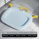 Qfdian  Cooling Ice Bean Pet Bed Mat Summer Breathable Non Slip Washable Comfort Pad for Dogs Cats Kennel Sofa Floor Indoor Outdoor Use