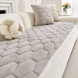 Qfdian  Thick Sofa Cover Cloth One-piece Laying Straight Row Anti Slip and Anti Cat Scratch Sofa Cushion Cover Autumn and Winter Styles