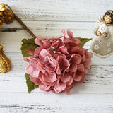 Qfdian  1 Bundle Silk Hydrangea Autumn Vase for Home Decor Valentine's Day Wedding Bridal Bouquet Wall Setting Artificial Flowers Cheap