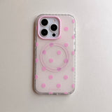 Qfdian INS Korea Point Phone Case For Iphone 16ProMax 15Pro 13 14 15 16 Pro Max 15Pro 15ProMax Cover Fundas