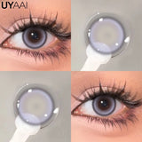 Qfdian  Color Contact Lenses Black Lens For Eye Cosmetic Woman accesories Blue Eyes Contact Makeup Beauty Colorcon Water Light
