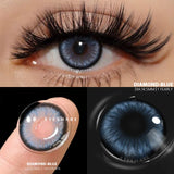 Qfdian 1 Pair Colored Contact Lenses for Eyes Blue Contact Lenses Yearly Beautiful Pupils Fashion Contact Lenses Green Lenses