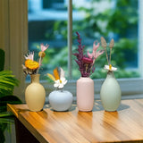 Qfdian  Modern Ceramic Vases Home Decor Dry Wet Flower Bottle Macaron Vases Desktop Ornament No Flower Livingroom Decor Accessories