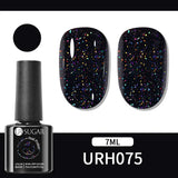 Qfdian 7ml Crystal Jelly Nude Rubber Base Gel Transparent Semi-permanent Varnish UV LED Construction Gel Nail Art Manicure