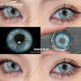 Qfdian 1pair/2pcs Colored Contact Lenses for Eyes Blue Contacts Purple Lenses Cosplay Contact Lenses Yearly Fashion Eye Lenses
