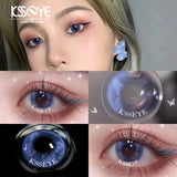 Qfdian 2Pcs New Contact Lenses for Eyes with Diopter Diameter 14.0mm Myopia Eyes Colored Lenses Makeup Yearly Use Fast Shipping