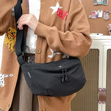 Qfdian Japanese All Match Men Women Crossbody Bags Y2k Aesthetic Cargo Streetwear Handbags Vintage Casual Fashion Simple Shoulder Bag