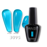Qfdian  15ml Semi-permanent Rubber Base For UV Gel Nails Polish Manicure LED Hybrid Enamel Lakiery Hybrydowe Vernis Gel Varnishes
