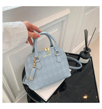 Qfdian Women New Fashion Diamond-shaped Handbag Single-shoulder Crossbody Shell Bag Fashion Girl Outdoor Purse