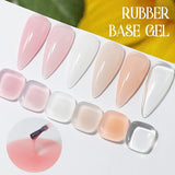 Qfdian  15ml Semi-permanent Rubber Base For UV Gel Nails Polish Manicure LED Hybrid Enamel Lakiery Hybrydowe Vernis Gel Varnishes