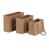 Qfdian  5/10/20PCS Black White Pink Color Kraft Gift Bags With Rope Handles for Party Gift Wrapping Favor Bag Clothes Packing Gift Bags