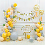 Qfdian  2Pcs 5ft Round Arch Frame, 4 Tiers Gold Metal Flower Arch Frame for Wedding Birthday Party Event Display Background Decoration