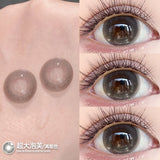 Qfdian  2pcs/pair Beauty Pupils Natural Pink Lens Colored Contact Lenses for Eyes Myopia Blue Makeup Lens Purple Lens Brown Lens