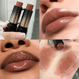 Qfdian Lipstick red brown lipstick waterproof moisturizing mirror lipstick lip gloss natural long-lasting makeup Valentine's Day gift