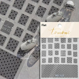 Qfdian 1pcs White 5D Pearl Lace Wave Lines Nail Art Stickers Elegant Exquisite Nail Decoration Decals DIY Self Adhesive Transfer Slider
