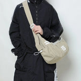 Qfdian 2025 New Trendy Striped Handbags Casual Men Women Outdoor Sports Crossbody Bag Y2k Aesthetic Ins All Match Travel Shoulder Bags