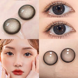Qfdian Contact Lenses myopia Prescription Lenses With Diopters colored contacts for eyes Cosmetics Beauty Natural Butterfly Color Lens