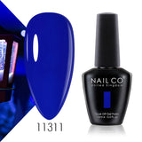 Qfdian  15ml 334 Blue Pink Colors Nail Gel Polish Soak Off UV LED Nail Lacquer Varnish Semi Permanent Nail Art Gel For Nail Art