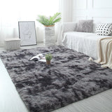 Qfdian White Fluffy Hall Carpet Modern Living Room Bedroom Home Decor Large Mats Thickened Non-Slip Girl Children's Room Pink Furry Rug