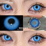 Qfdian 1pair/2pcs Colored Contact Lenses for Eyes Blue Contacts Purple Lenses Cosplay Contact Lenses Yearly Fashion Eye Lenses